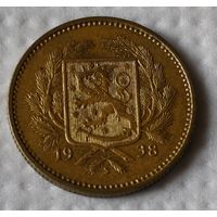 Финляндия 5 марок, 1938 (14-9-8)