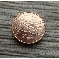 Werty71 Непал 1 рупия 2066 2009 карта Эверест