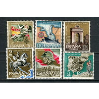 Испания - 1961 - 25-я годовщина Национального восстания - (ном. 2,30 стонким местом) - 6 марок. MNH, MLH, MH.  (Лот 11GM)-T2P55