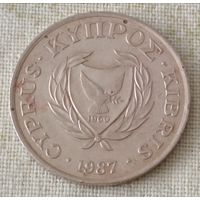 Кипр. 5 центов 1987 года.