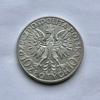 Монета СЕРЕБРО Польша 10 злотых 1932 год Ядвига ОТЛИЧНЫЕ