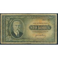 Чехословакия 100 крон 1945 год.
