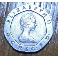 Великобритания, 20 пенсов 1982 года