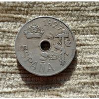 Werty71 Испания 25 сентимо 1927 песет