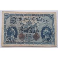 Германия 5 марок 1914 года VF