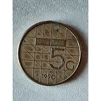 5 центов Нидерланды 1990