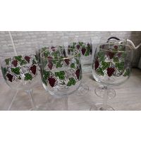 Фужеры Виноград Чехия