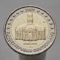 Германия 2 евро 2009 J Саар