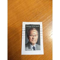 2019 США президент Джордж Буш выпускалась одиночкой самоклейка (2-16)
