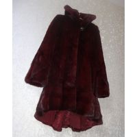 ЭФФЕКТНАЯ НОРКОВАЯ ШУБА С КАПЮШОНОМ. 44-46. ЛЮКС!