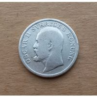 Швеция, 1 крона 1907 г., серебро 0.800, Оскар II (1872-1907)