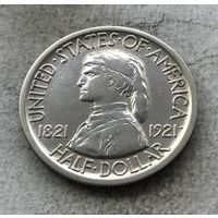 США 1/2 доллара 1921 - 100 лет штату Миссури - редчайшая, тираж 15.428! РАЗУМНЫЙ торг!