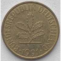 Германия 10 пфеннигов 1991 г. F