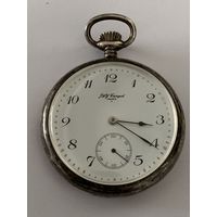 Редкие карманные часы J&Y Trinquet, серебро, швейцарский механизм, механические.
