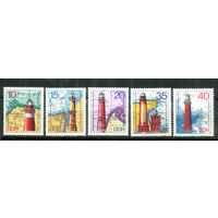 ГДР - 1974г. - Маяки - 5 марок - полная серия, MNH [Mi 1953-1957]. #O-Se-Z-1-35