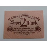 2 марки 1922 г. Германия