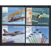 Сан-Марино 2003 **  100 лет первого полёта братьев Райт Авиация самолет