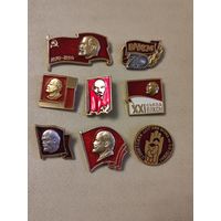 Значки на тему Ленин