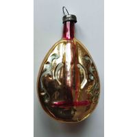 Елочная игрушка СССР. Музыкальный инструмент домра или мандолина.