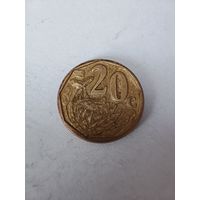ЮАР 20 центов 2008