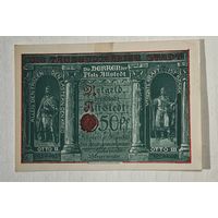 1921 год 50 пфеннигов  Германия