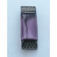 Брошь серебро 875 пробы СССР, каталожная