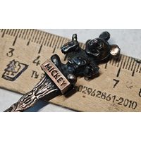 DISNEYLAND Микки Маус  детская ложка metal Argente