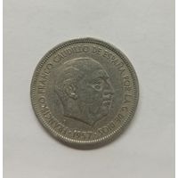 Испания 5 песет, 1957 год