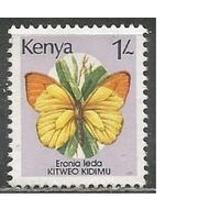 Кения. Бабочка белянка. 1988г. Mi#420.