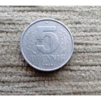 Werty71 Германия ГДР 5 пфеннигов 1968 А