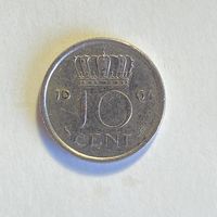 Нидерланды 10 центов 1964