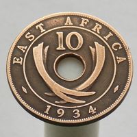 Британская Восточная Африка  10 центов 1934