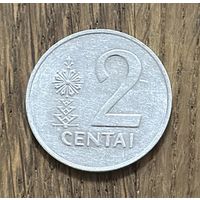 Литва 2 Цента 1991г.