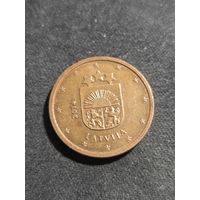 Латвия 2 евроцента 2014