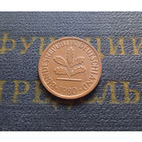 1 пфенниг 1980 (F) Германия ФРГ #11