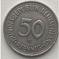 Германия 50 пфеннигов 1984 г. D