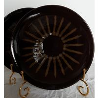 Тарелки. Диаметр 20 см. Обливная керамика. Две одним лотом