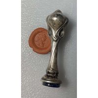 Серебряная дворянская печать. Арт-нуво.