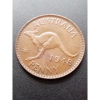 Австралия 1 пенни 1948 г. -   Георг VI