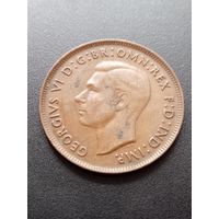 Австралия 1 пенни 1948 г. -   Георг VI