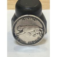 Канада 25 центов, 1967 - 100 лет Конфедерации Канада Серебро