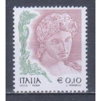 [1096] Италия 2002. Культура.Искусство.Женская голова (деталь). БЕЗ КЛЕЯ. 2