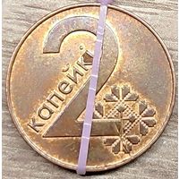 2 копейки 2009 РБ Несоосность около 10 градусов и начинающийся раскол