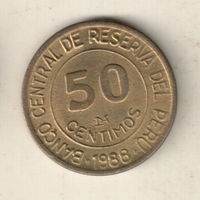 Перу 50 сентимо 1988