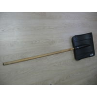 Лопата снеговая 380х365х1350 мм, с деревянным черенком