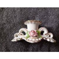 Фарфоровый подсвечник от Sandizell Dresden, Германия