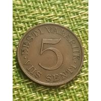 Эстония 5 сенти 1931 г