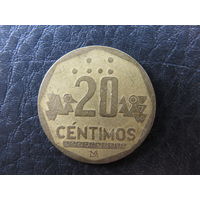 Перу. 20 сентимов. 2000. С 20 копеек. Распродажа коллекции. Смотрите другие лоты.