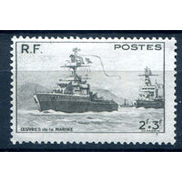 Франция - 1946г. - военно-морской флот - 1 марка - полная серия, MH [Mi 740]. #2-Fr-55-A-2
