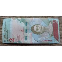 Werty71 Венесуэла 2 боливаров 2018 UNC банкнота